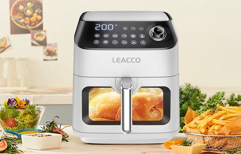 LEACCO 4.5L 1050W non-fat fryer AF020 White, Leacco AF020 White