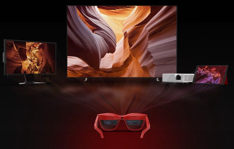 AR XREAL Air 2 Glasses (red), XREAL X1004-1