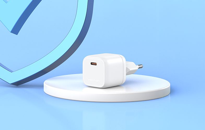 Vention FAKW0-EU USB-C GaN power charger (30W) (white), Vention FAKW0-EU