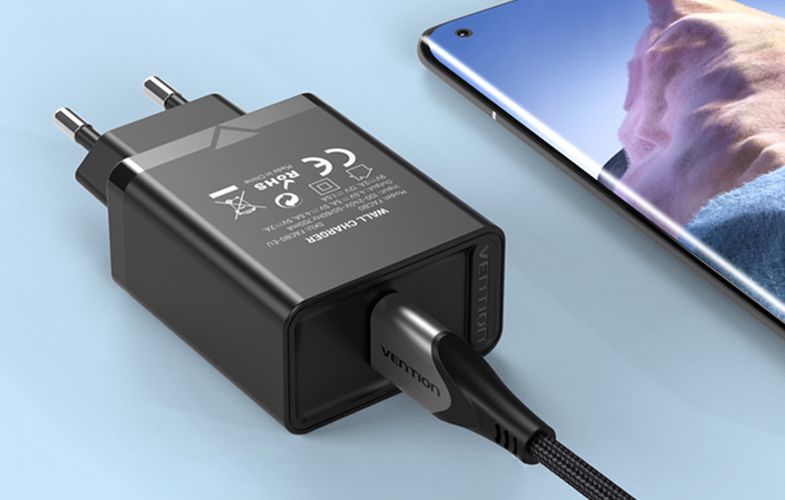 Vention FACB0-EU USB Charger 22.5W (black), Vention FACB0-EU