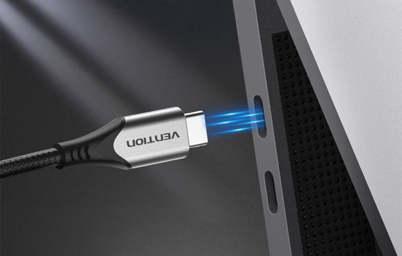 USB-C to USB-C 60W cable Vention TAAHD 0.5m (gray), Vention TAAHD