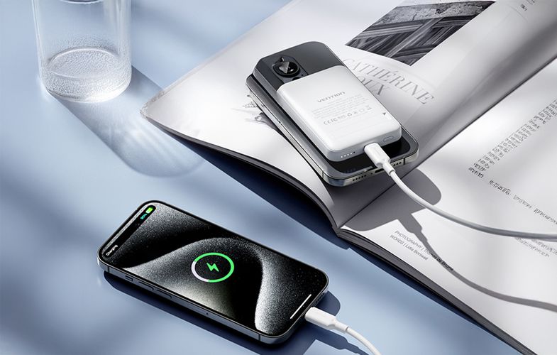 Vention FHSW0 5000mAh 20W magnetic powerbank (white), Vention FHSW0