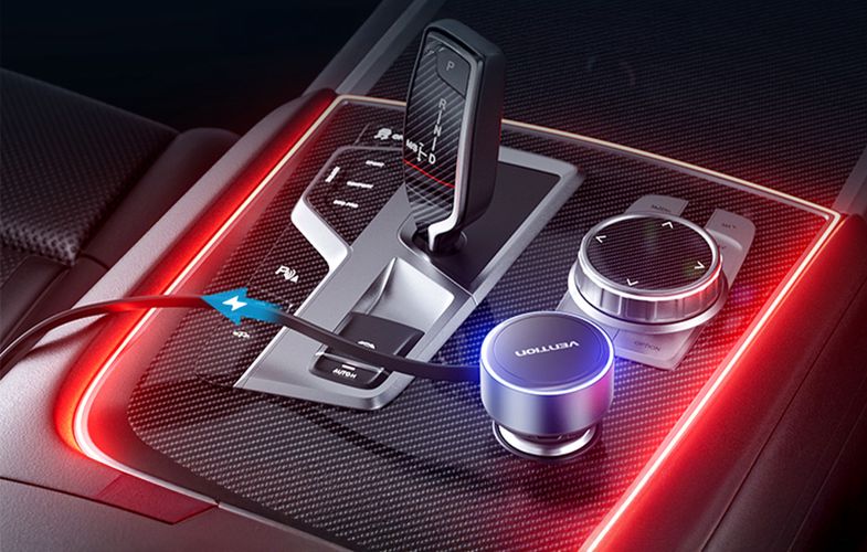 Vention FFOB0 USB-C car charger + USB-C/Lightning 30W cable, Vention FFOB0