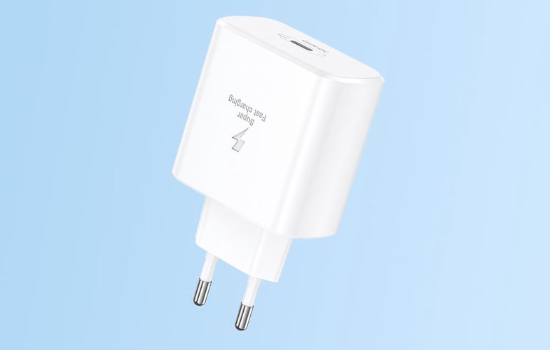 Foneng EU62 USB-C 45W mains charger + USB-C cable (white), Foneng EU62 45W/WhiteC