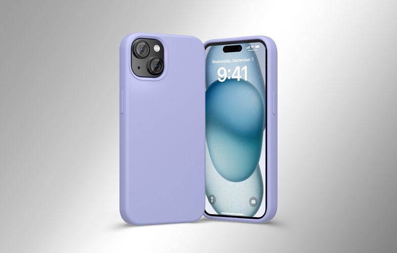 Vention KUFV0-10 Silicone Case for iPhone 15 (purple), Vention KUFV0-10