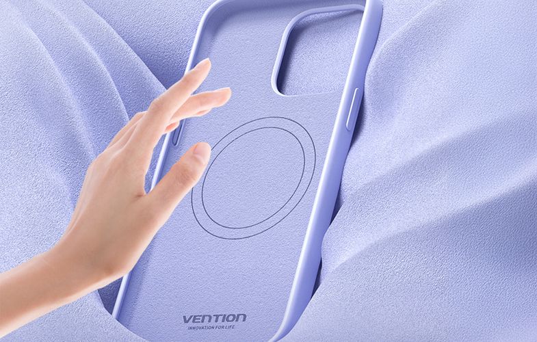 Vention KUFV0-30 Silicone Case for iPhone 15 Pro (purple), Vention KUFV0-30