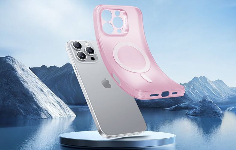 Zero Clear Case (HaloLock) ESR case for iPhone 16 Pro (pink), ESR 1A7730302