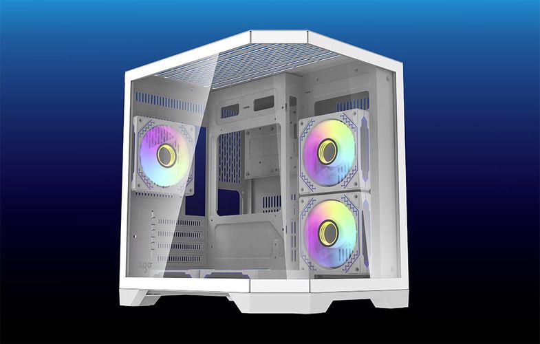 Darflash FT350 computer case + 5 aRGB fans (white), Darkflash FT350 White