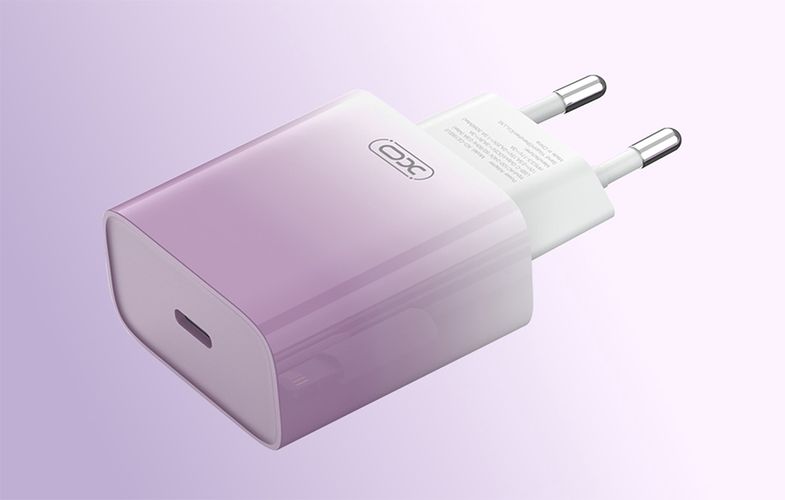 Wall charger XO CE18, USB-C, PD30W (purple), XO CE18 purple