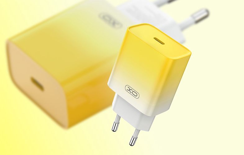 Wall charger XO CE18, USB-C, PD30W (yellow), XO CE18 yellow