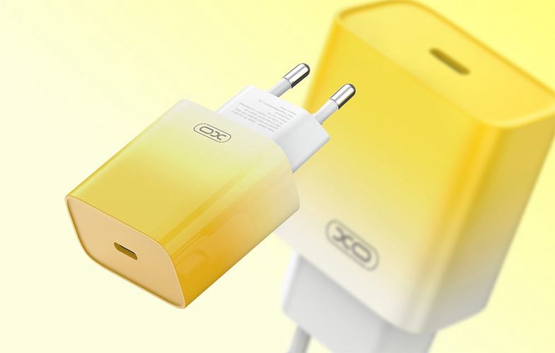 Wall charger XO CE18, USB-C, PD30W (yellow), XO CE18 yellow