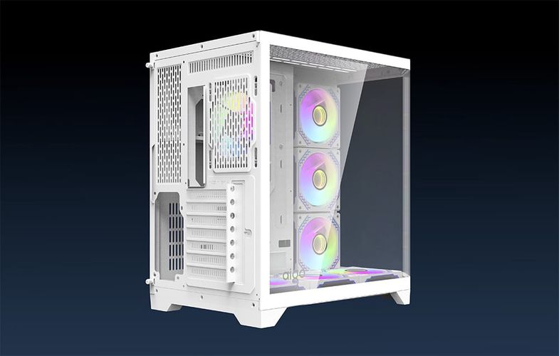 Darflash FT418 PRO computer case + 7 aRGB fans (white), Darkflash FT418 PRO White