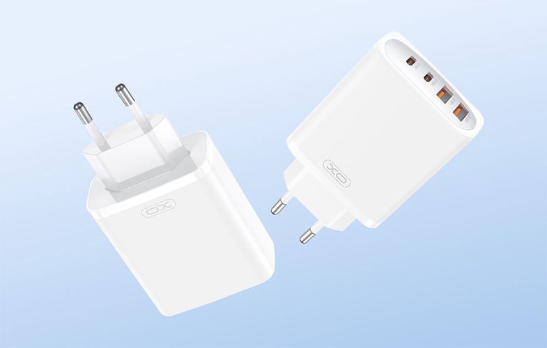 Wall charger XO CE22, 45W, GaN, 2x USB-C, 2x USB-A, XO CE22