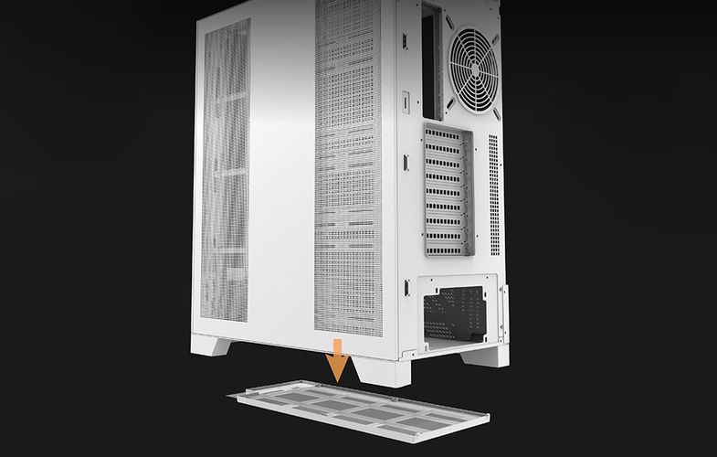 Darkflash DY451L computer case without fans (white), Darkflash DY451L White