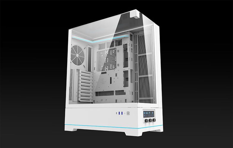 Darkflash DY450L computer case without fans (white), Darkflash DY450L White