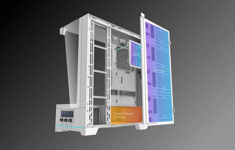 Darkflash DY450 computer case without fans (white), Darkflash DY450 White