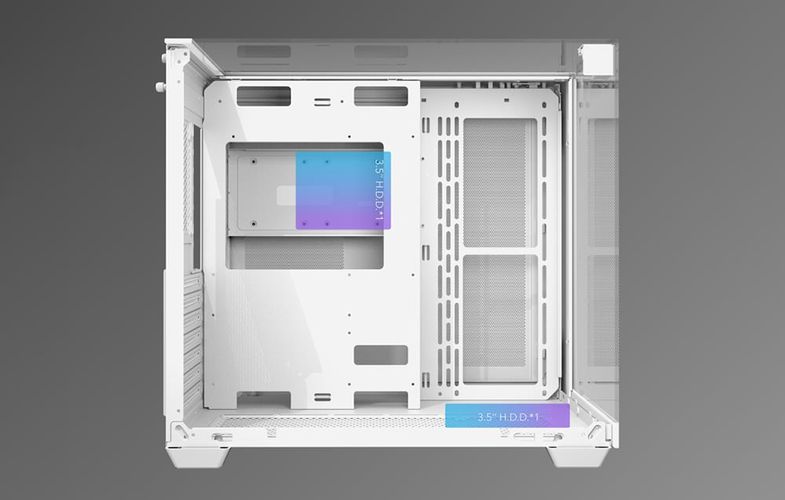 Darkflash TH285 computer case (white) + 4 fans, Darkflash TH285 White