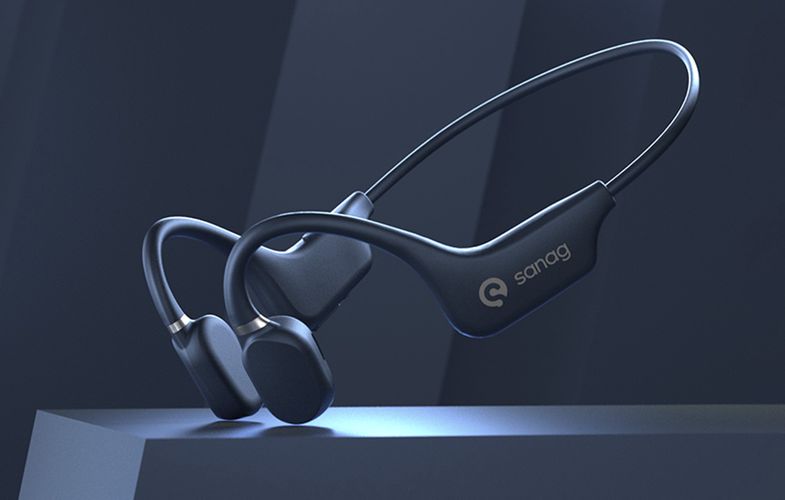 Sanag A5X bone conduction wireless headphones (blue), Sanag A5X