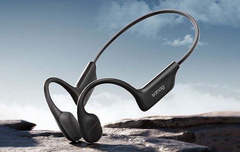 Sanag B22S bone conduction wireless headphones (black), Sanag B22S