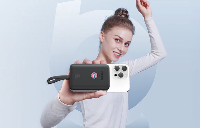 Baseus Mini 10000mAh 30W Magnetic Powerbank (black) Bayern Edition, Baseus P1002210B113-Z1