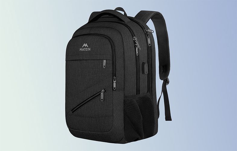 Matein 1035 Black USB 17'' laptop travel backpack, Matein 1035