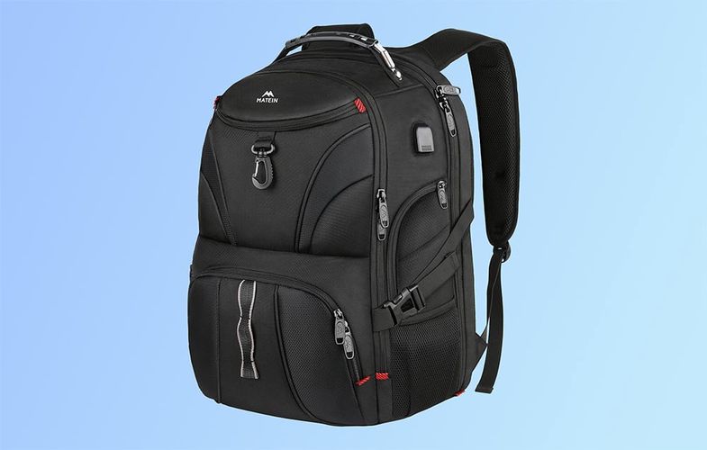 Matein 17'' laptop travel backpack 1211 Black, Matein 1211