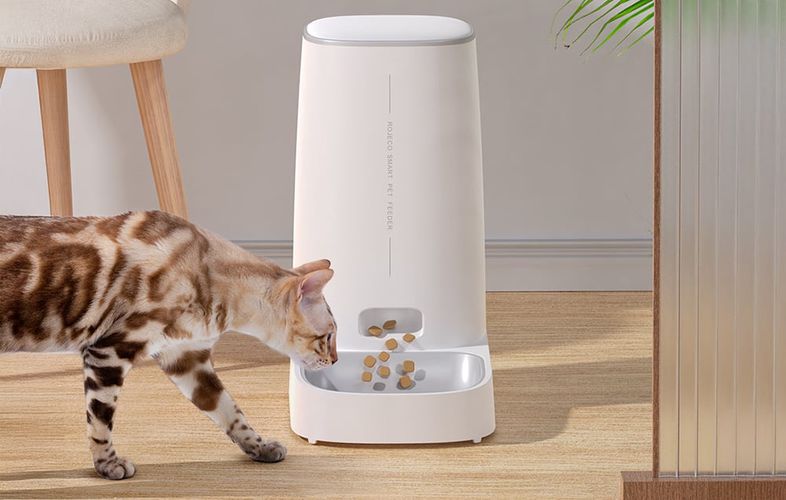 Automatic Pet Feeder Rojeco 4L Button Version (single bowl), Rojeco PTM-003