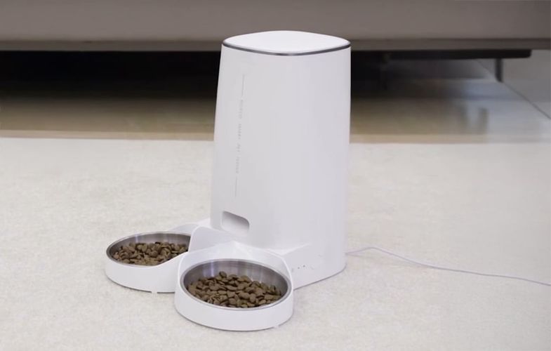 Automatic Pet Feeder Rojeco 4L Button Version (double bowl), Rojeco PTM-003 dual