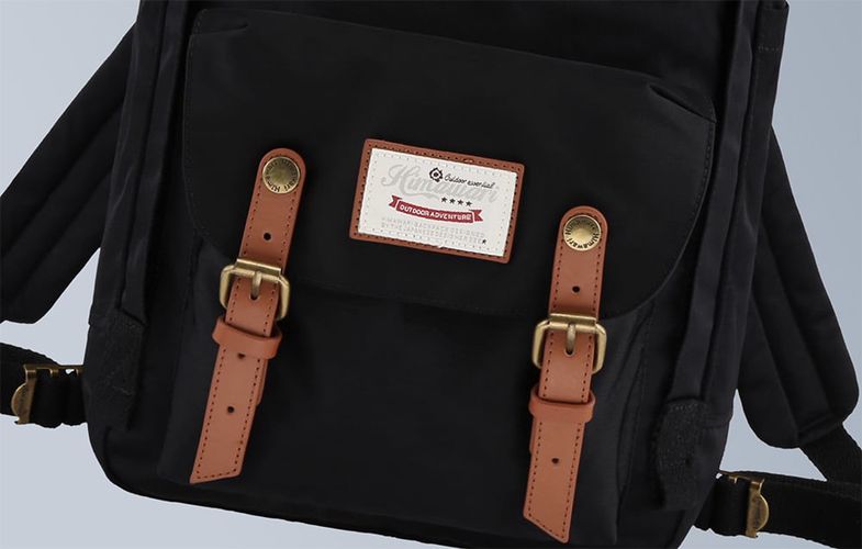 Himawari 188L black and brown 14'' laptop backpack, Himawari 188L-26