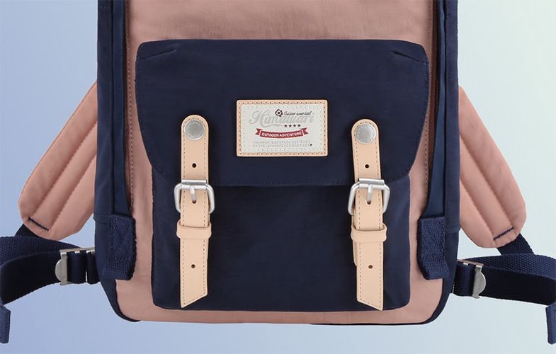 Himawari 188L 14'' laptop backpack (navy blue and pink), Himawari 188L-54