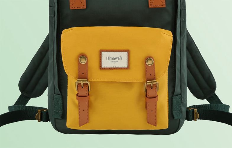 Himawari 188L 14'' laptop backpack (green-yellow), Himawari 188L-56