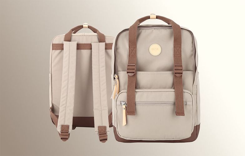 Himawari 1085B 15'' laptop backpack (beige-brown), Himawari 1085B-9