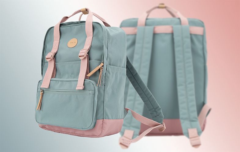 Himawari 15'' laptop backpack 1085B (blue-pink), Himawari 1085B-13