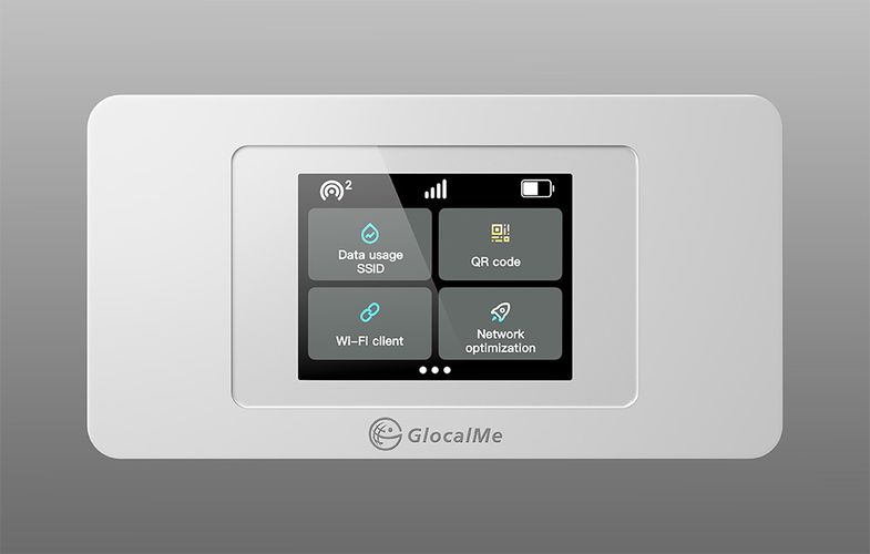 GlocalMe Duoturbo Cloud SIM Portable Wi-Fi 4G/LTE Router, GlocalMe Duoturbo white