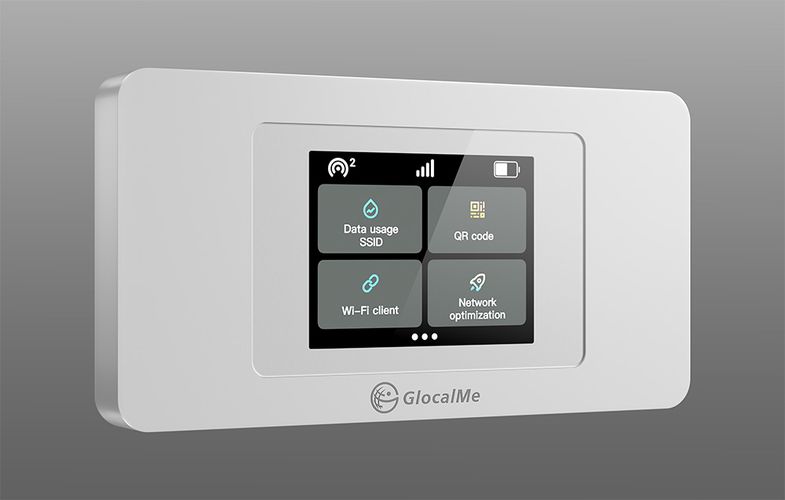 GlocalMe Duoturbo Cloud SIM Portable Wi-Fi 4G/LTE Router, GlocalMe Duoturbo white