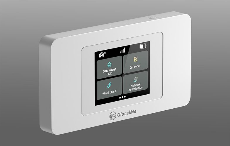 GlocalMe Duoturbo Cloud SIM Portable Wi-Fi 4G/LTE Router, GlocalMe Duoturbo white