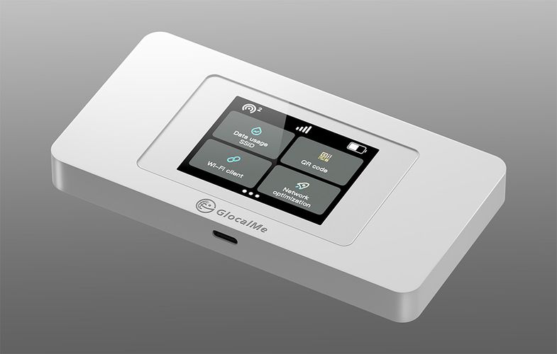 GlocalMe Duoturbo Cloud SIM Portable Wi-Fi 4G/LTE Router, GlocalMe Duoturbo white