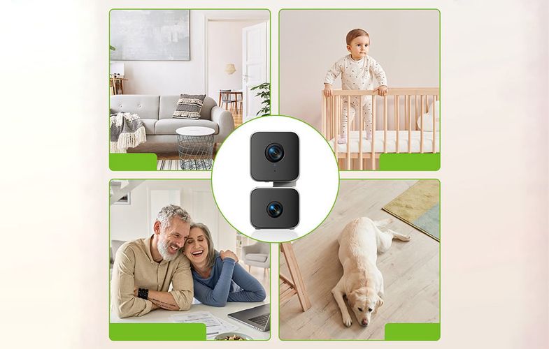 Gosund PC12 smart dual WiFi camera (4MP 1920x2160, Tuya), Gosund PC12