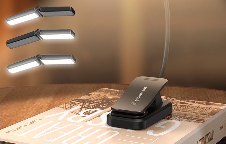 Wingy Book Light Glocusent GLCSNTA2901 USB-C 1000mAh Black, Glocusent GLCSNTA2901