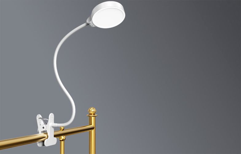 Clip on Reading Light Glocusent GLCSNTBL204 White, Glocusent GLCSNTBL204