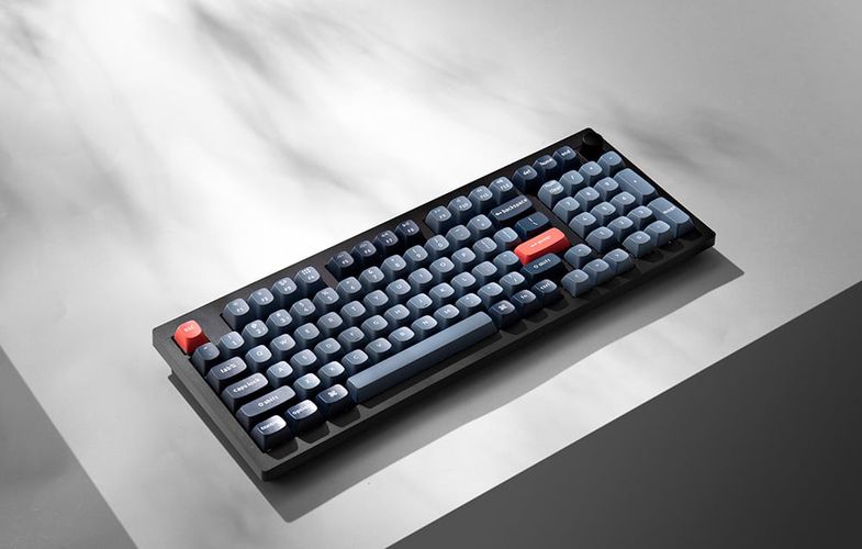 Keychron V5 Max QMK/VIA RGB Knob Red Switch Wireless Mechanical Keyboard (black), Keychron V5M-D1