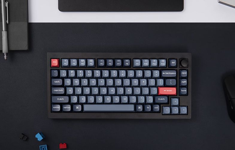 Keychron V1 Max RGB Banana Switch Wireless Mechanical Keyboard (Black) [V1M-D4]., Keychron V1M-D4