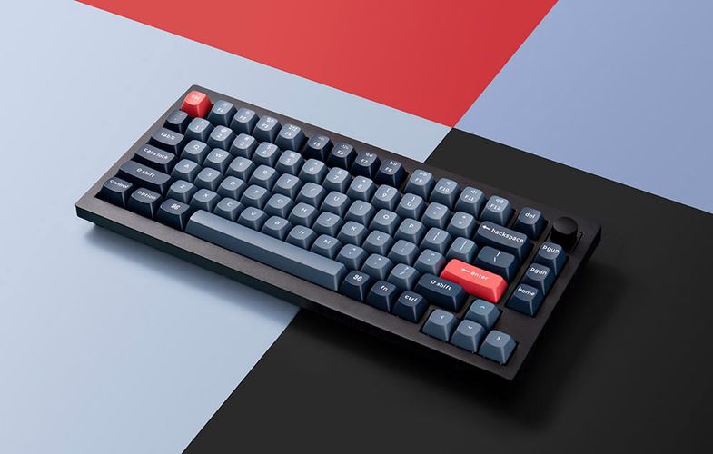 Keychron V1 Max RGB Banana Switch Wireless Mechanical Keyboard (Black) [V1M-D4]., Keychron V1M-D4