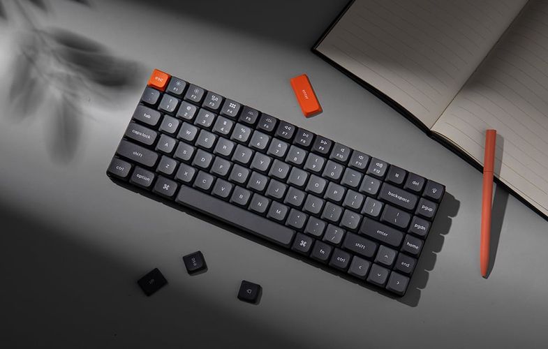 Keychron K3 Max RGB Wireless Mechanical Keyboard, Low Profile, Red Switch (Black) [K3M-H1]., Keychron K3M-H1