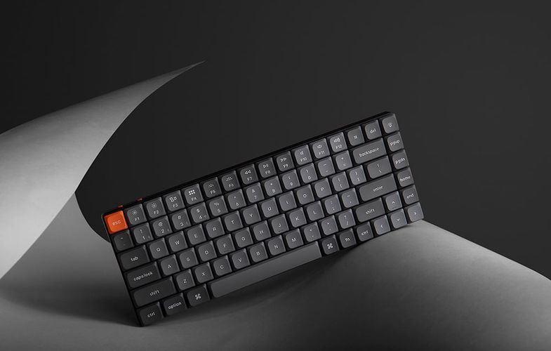 Keychron K3 Max RGB Wireless Mechanical Keyboard, Low Profile, Red Switch (Black) [K3M-H1]., Keychron K3M-H1