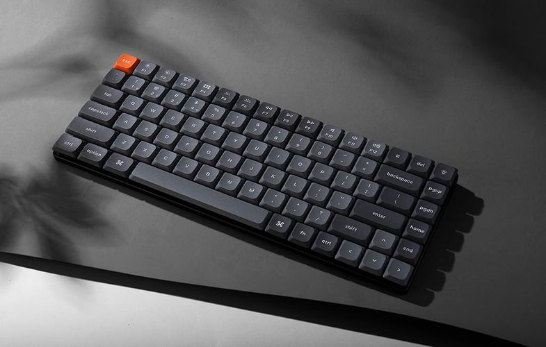 Keychron K3 Max RGB Wireless Mechanical Keyboard, Low Profile, Red Switch (Black) [K3M-H1]., Keychron K3M-H1