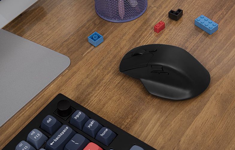 Keychron M6 Wireless Ergonomic Mouse (black), Keychron M6-A1