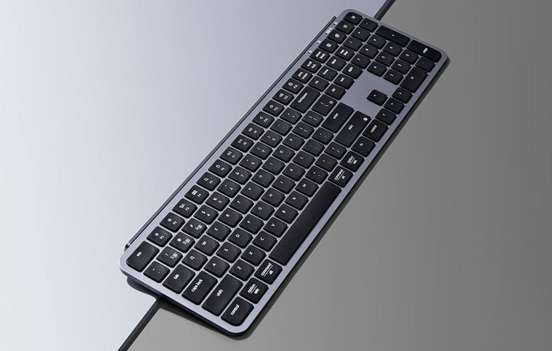 Keychron B6 Pro Wireless Ultra-Slim Full-Size Keyboard (Gray), Keychron B6P-K1