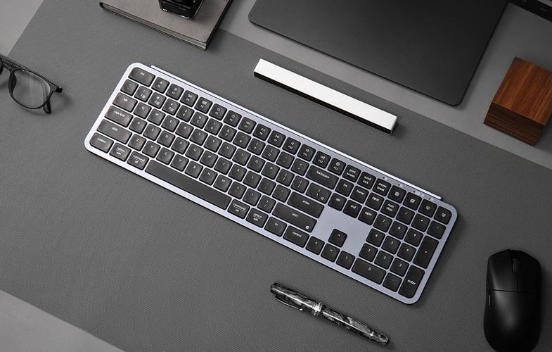 Keychron B6 Pro Wireless Ultra-Slim Full-Size Keyboard (Gray), Keychron B6P-K1