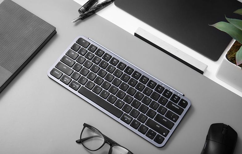 Keychron B1 Pro 2.4G Wireless Ultra Slim Keyboard (Gray) [B1P-K1]., Keychron B1P-K1